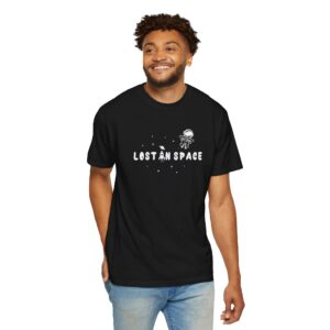 “Lost in Space” - Round Neck Unisex T-Shirt - 001 - Black